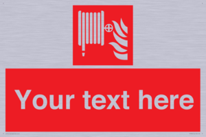 Custom Fire hose reel Sign